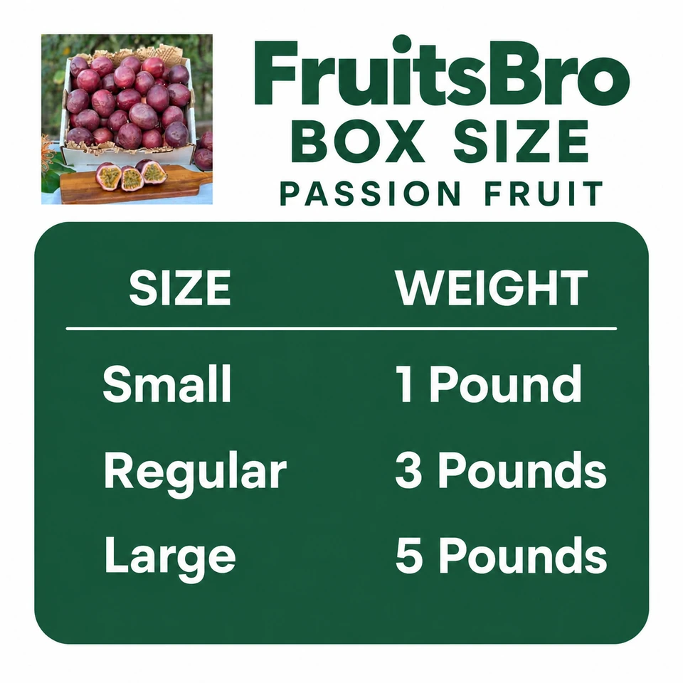 Passion Fruit — pack sizes