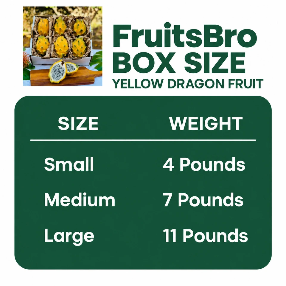 Yellow Dragon Fruit Box — pack sizes
